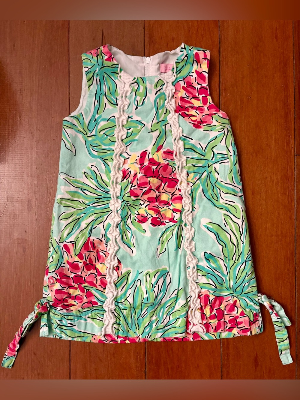 Lilly Pulitzer Girls Size 3T Floral Sleeveless Dress 100% Cotton